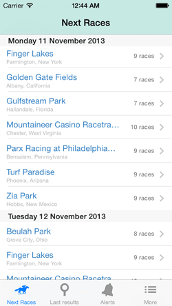 ace card. Today and tomorrow races